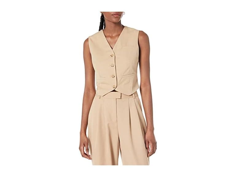 The Drop Women Sadie Cropped Slim Vest
