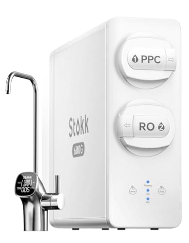 Stokk S1 Plus 600GPD Reverse O...Drain, Smart LED Faucet, White