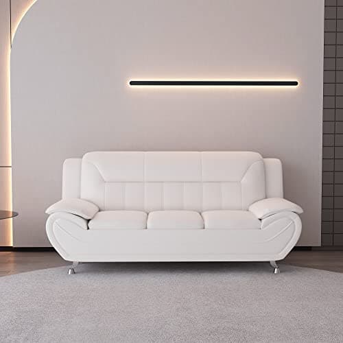 Container Furniture Direct Mic... Living Room Sofa, Cream White