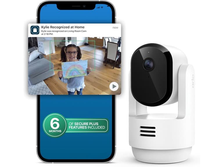Arlo Essential Indoor Pan Tilt Security Camera 2K (2025)