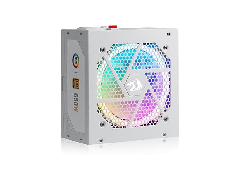 Redragon RED-PSU650-RBWT RGPS-650W Power Supply , White