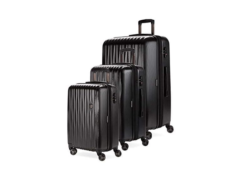 SwissGear 7272 Energie Hardside Black/Black, 3-Piece Set (19/24/27)