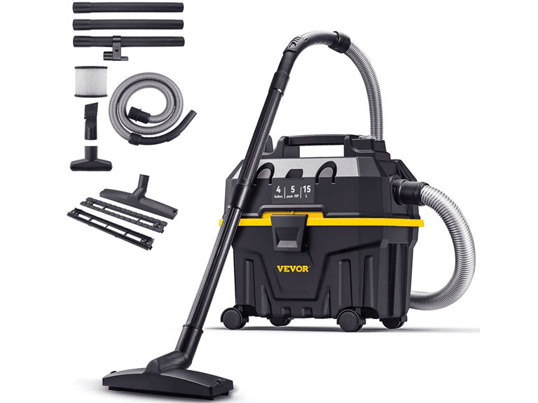 VEVOR Wet and Dry Shop Vac, 4 Gallon, 5 Peak HP
