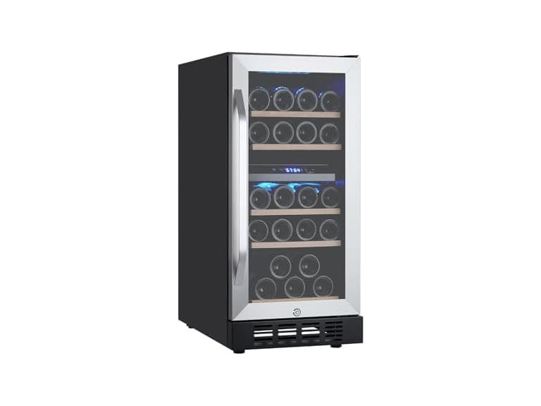 Metal Built-in Single Door Wine Cooler 26 Bottles