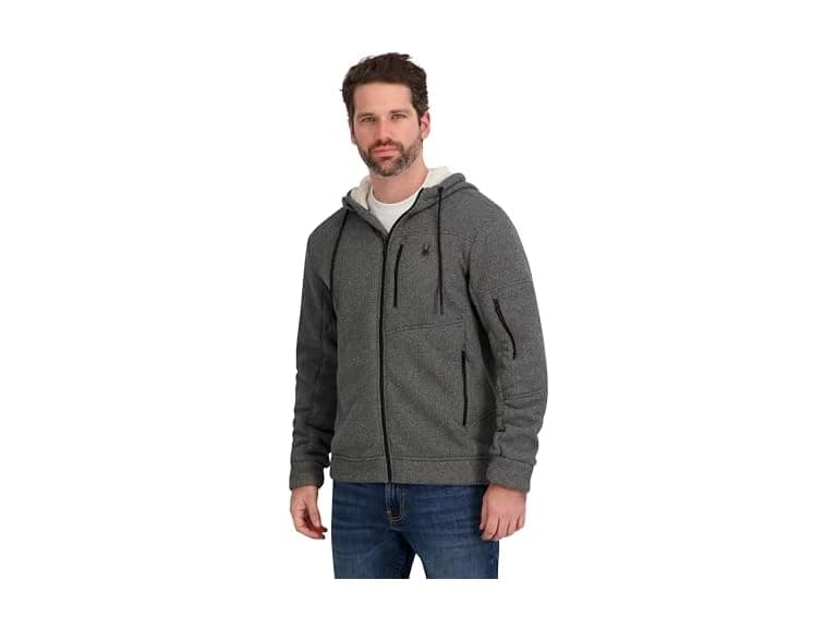 Spyder Mens Flex Shell Puffer Jkt w/ Fleece Lining