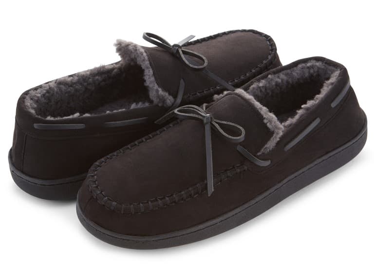 Floopi Men's Moccasin Slipper with Bow