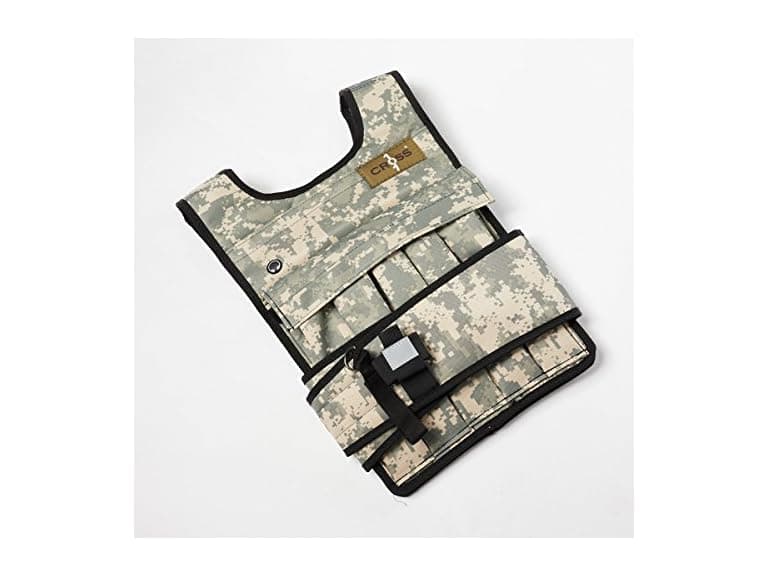 CROSS101 Adj Weighted Vest with Shoulder Pads (40lbs)