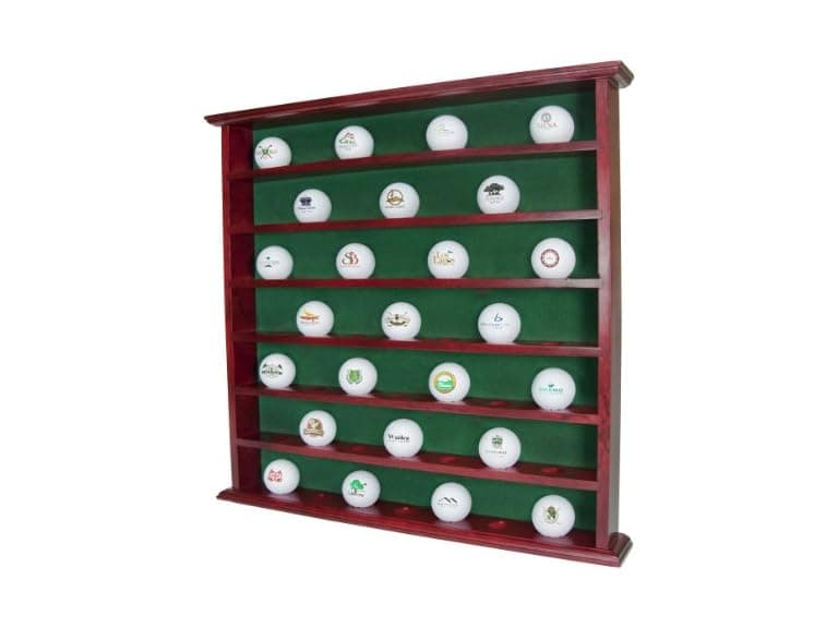 Clubhouse Collection Mahogany Golf Ball Display Cabinet