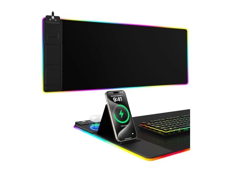 Miroddi RGB Wireless Charging Desk Mat