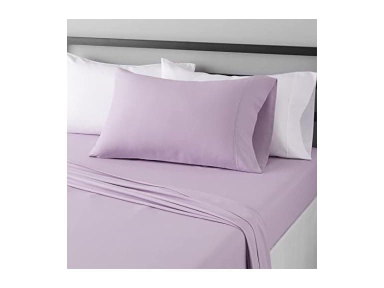 Amazon Basics 3Pc Lavender Sheet Set, Twin