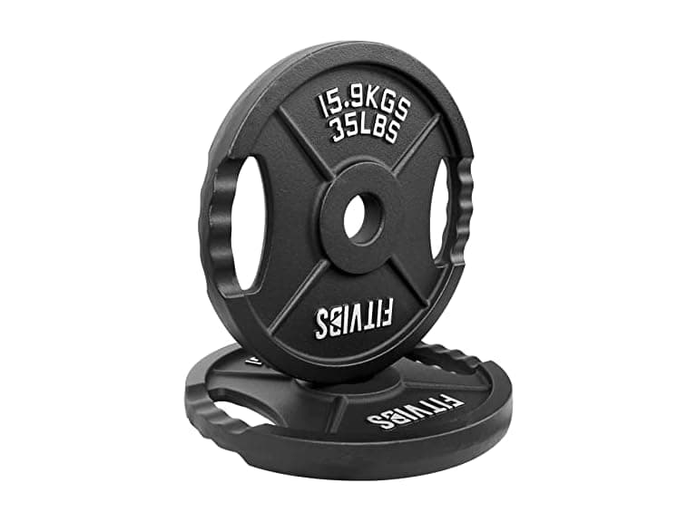 Fitvids Weight Plate, Two Hole Style, 35lbs Pair
