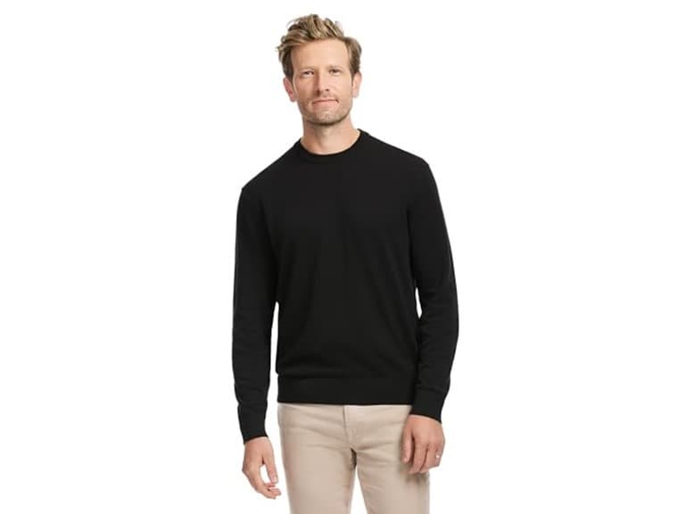 SAKS Fifth Avenue Mens Jersey Stitch Crewneck