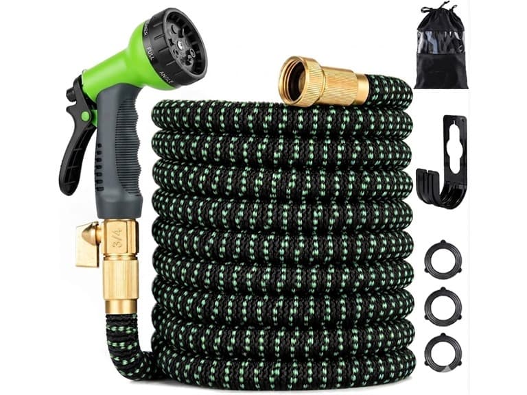 100ft Expandable Garden Hose w/ Nozzle