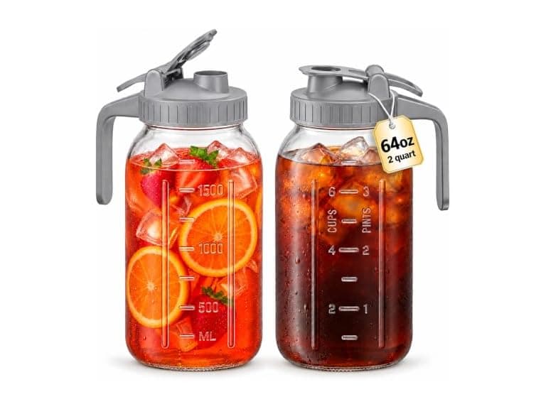 OneDream 64oz Glass Pitcher for Sun Tea