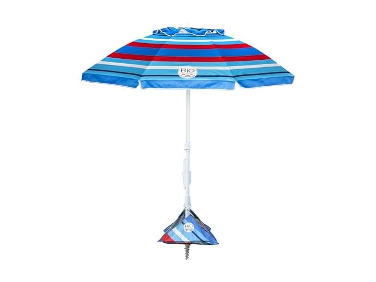 Rio Brands 6.5' Tilt Portable Beach Umbrella