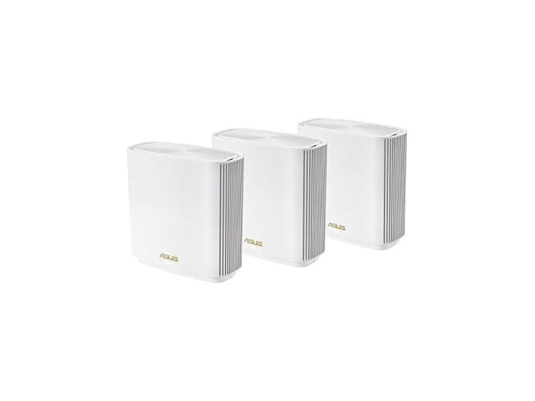 ASUS ZenWiFi Whole-Home Mesh WiFi 6E System - AXE7800, 3-Pack, White (Refurbished)