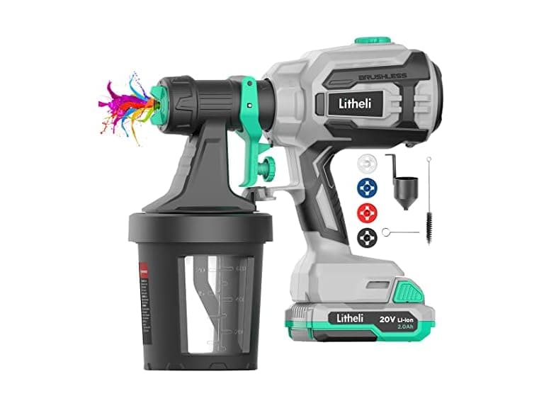 20V Brushless Cordless Paint Sprayer 2.0Ah