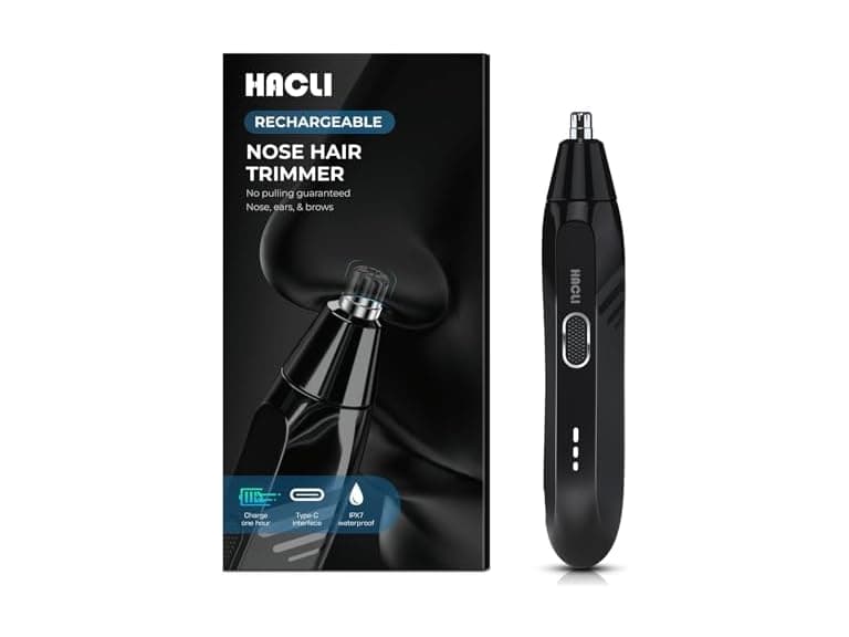 HACLI Nose Hair Trimmer for Men Women
