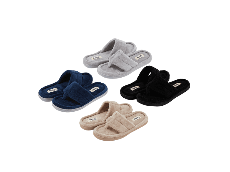 Floopi Womens French Terry Thong Slipper