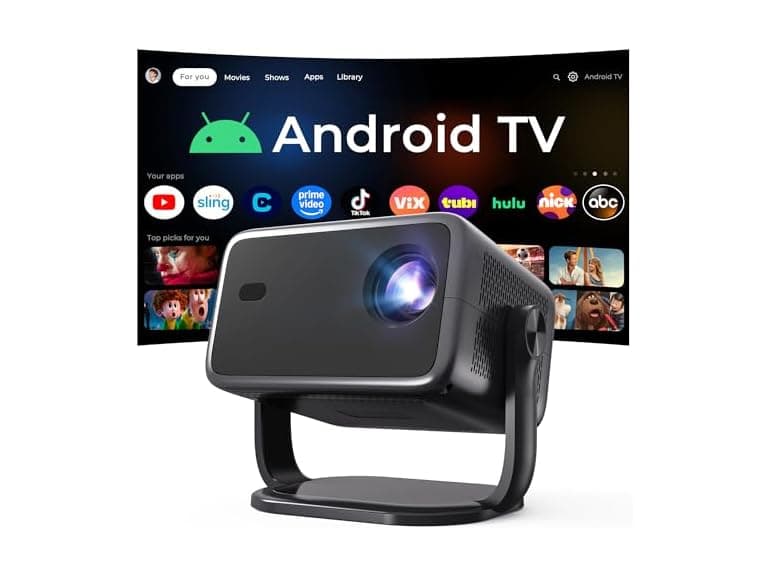 LYNCAST Native 1080P Smart Projector
