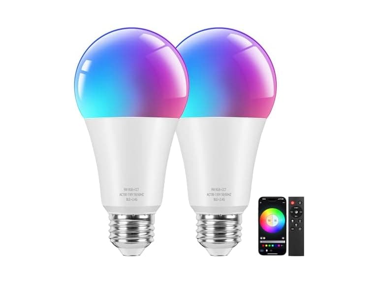 Brightever B0F29GH3KW Smart A19 LED Light Bulbs