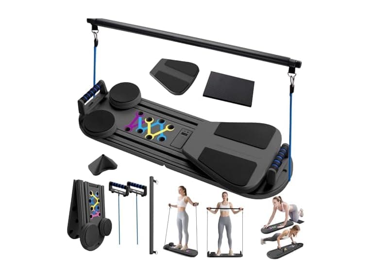 6-in-1 Portable Pilates Reformer Board
