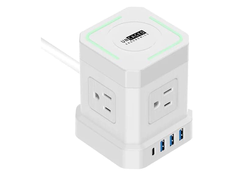 Wireless Cube Power Strip Black