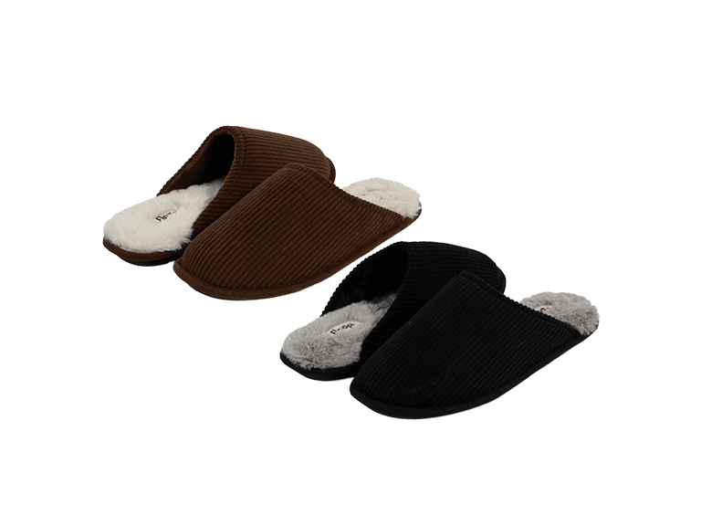 Floopi Men's Corduroy Scuff Slipper