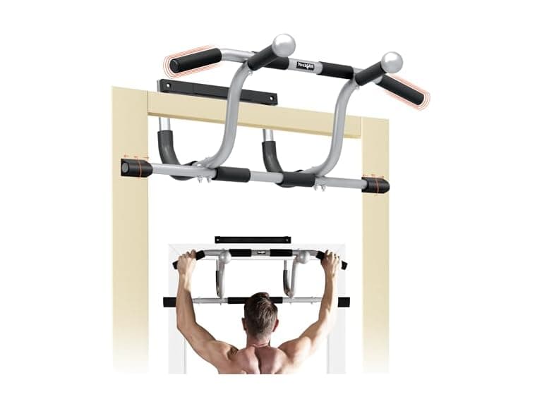 Yes4All Door Pull Up Bar 300lb Gray