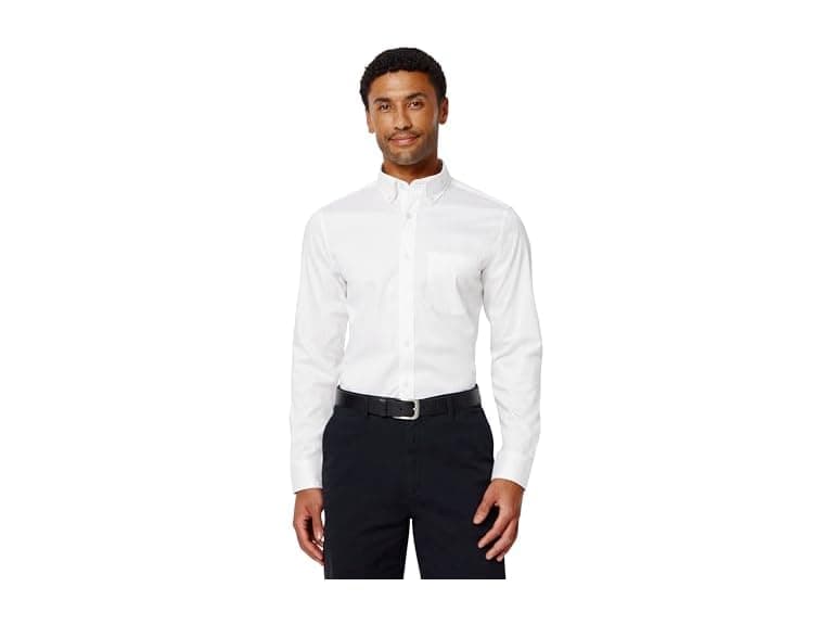 Amazon Essentials Men Slim Stretch Wrinkle Shirt