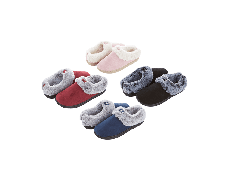 Floopi Womens Microsuede Clog Slipper