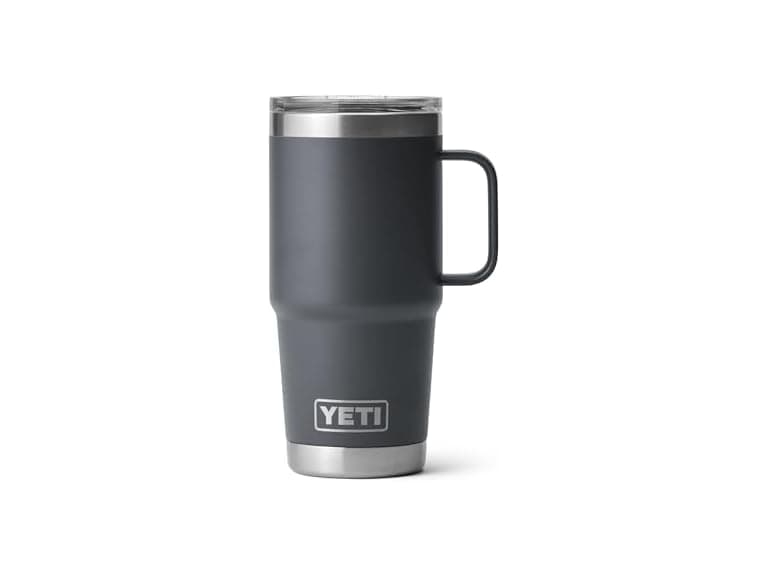 YETI Rambler 20oz Travel Mug, Charcoal