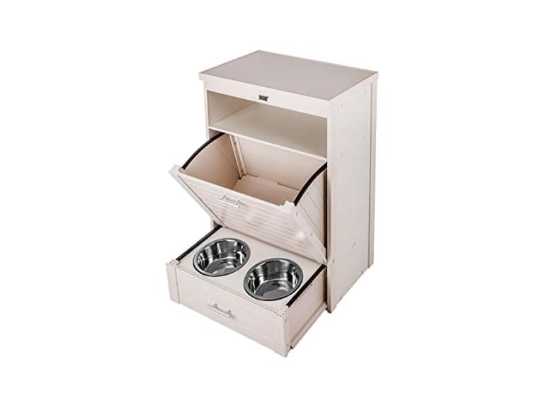 ecoFLEX Dog Food Pantry/Double Dog Bowl