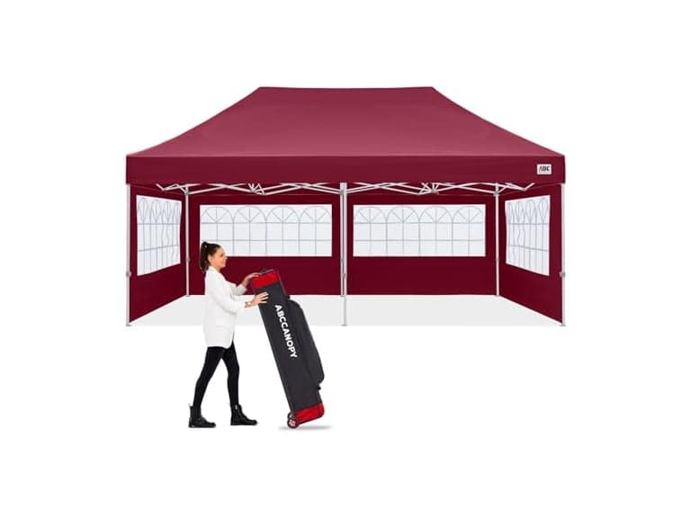 ABCCANOPY Winter Gazebo 8x16 Burgundy