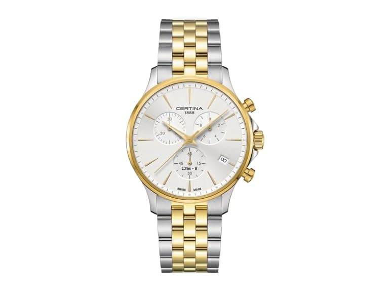 Certina, Mens, DS 8 Gent, 41, mm, Steel, Quartz Chrono, Precidrive, Watch