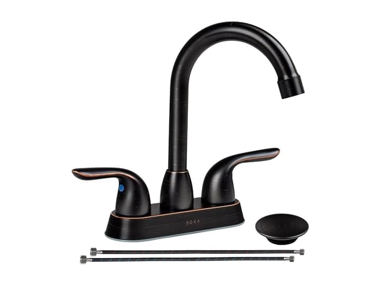 SOKA Bathroom Sink Faucet Stainless Steel Faucets