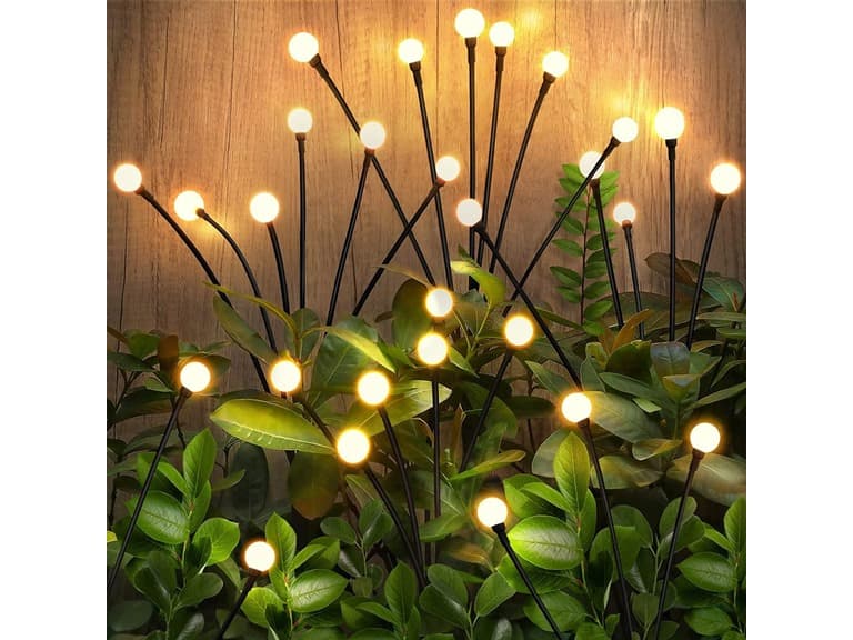 4-PK Firefly Lights with Flexible Wires White