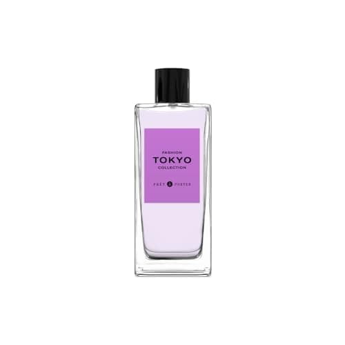 Pret à Porter City Collection Tokyo Eau de Parfum for Women 3.4 fl oz (Pack of 1), A Captivating Fruity Floral Scent, Notes of Cherry Blossom, Peony, and Amber, Long Lasting, Everyday Fragrance