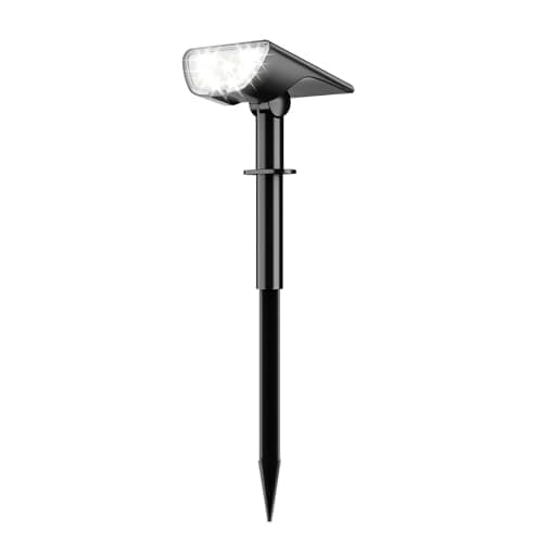 RUIKORING 73 LED Solar Spot Lights Outdoor Waterproof, Cool White, 1 Pack