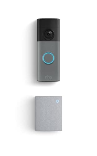 Ring Battery Doorbell (newest ...th Chime (newest model), White