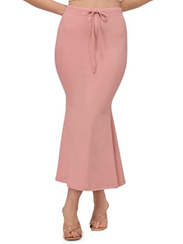 Mehrang Saree Shapewear Petticoat For Women, Cotton Blended,Petticoat,Skirts For Women,Shape Wear Dress For Saree XXX-Large Onionpink