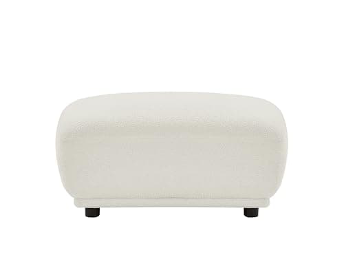 FREEHOMAE Ottoman,Footrest Stool Accent Bench for Entryway Dining Room Living Room Bedroom End of Sofa, White