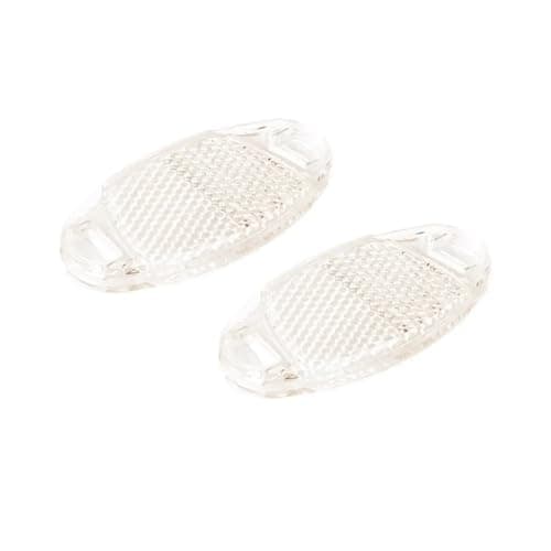 Yiodauh Bike Reflectors 8 Pcs Bike Spoke Reflectors - Wheel Rim Night Flashing Lights for Cycling Safety Warning(White)