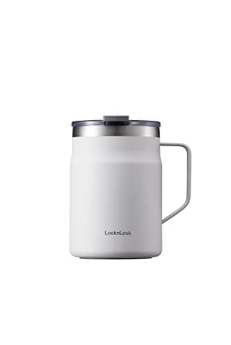 LocknLock Metro Mug, Premium 1... Cold Drinks, Off White, 16 oz