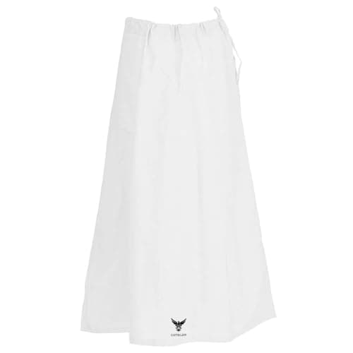 Indian Women Saree/Sari Patticoat Underskirt Cotton Stitched Adjustable Waist Lining Skirt (US, Alpha, One Size, Plus, Regular, White)