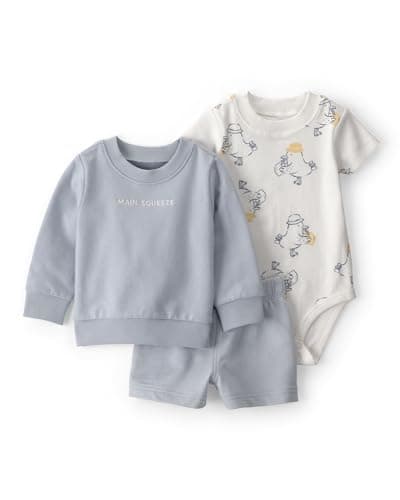 Carter's Boy 3-Piece short set, Blue, 12M