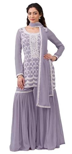 Shriva Fashion Indian Pakistani Women's Ready to wear plus size ethnic Salwar Kameez Suit for Eid Party Wedding Festivals (2960) (Purple, 38)