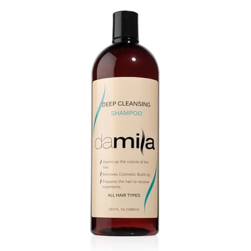 damila Deep Cleansing Shampoo - Clarifying Shampoo For All Hair Types - Degreases, Removes Residue and Product Build Up - Prepares Hair for Keratin Hair Treatment - 33.9 Fl. Oz