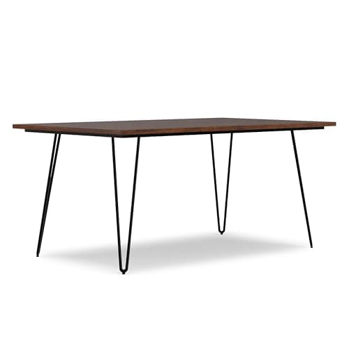 SIMPLIHOME Hunter Dining Table...Legs and Hairpin Legs, Seats 6