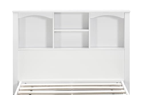 OS Home and Office Furniture T...Sized White Bookcase Headboard